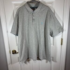Tommy Bahama Men’s Knit Polo Shirt Size XXL Gray Cotton Blend Island Zone Casual